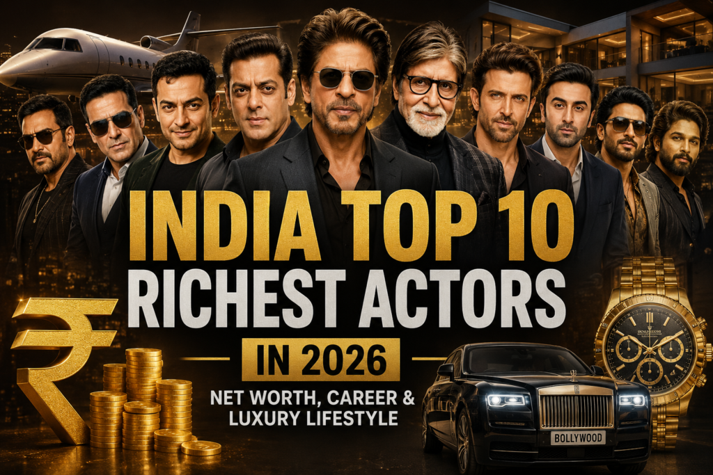 India Top 10 Richest Actors in 2026
