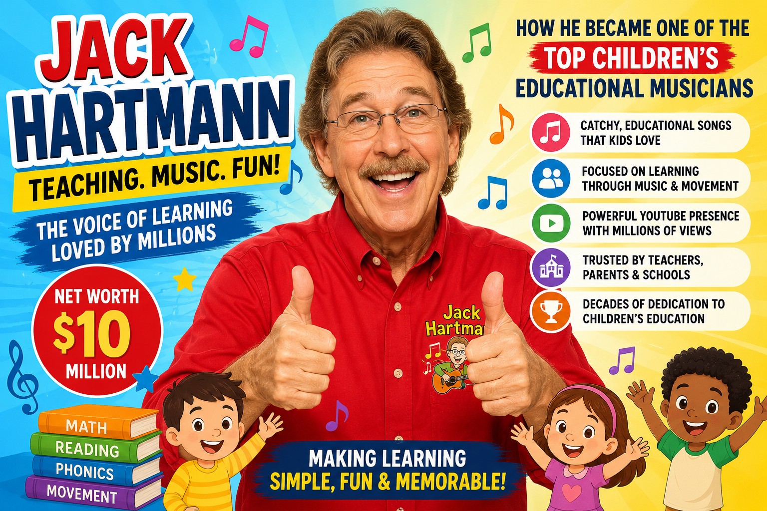 Jack Hartmann Net Worth, Career, Early Life, Education, and Success Story
