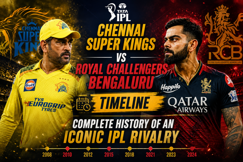 Chennai Super Kings vs Royal Challengers Bengaluru Timeline Complete History of an Iconic IPL Rivalry