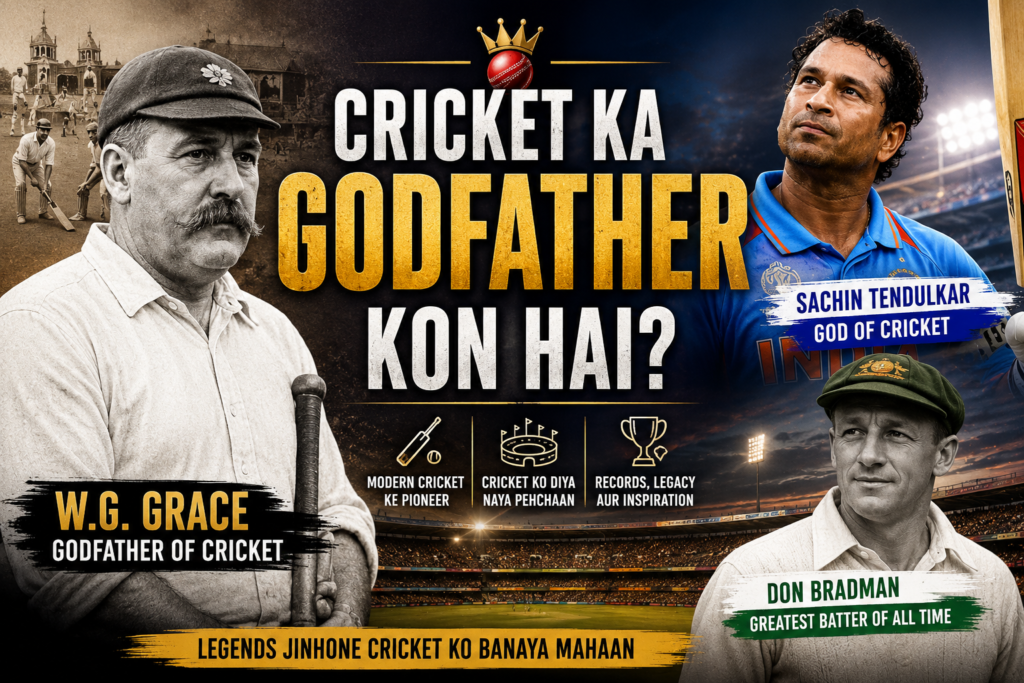 Cricket Ka Godfather Kaun Hai Sachin, Bradman Ya W.G. Grace – Cricket Ka Asli Godfather Kaun