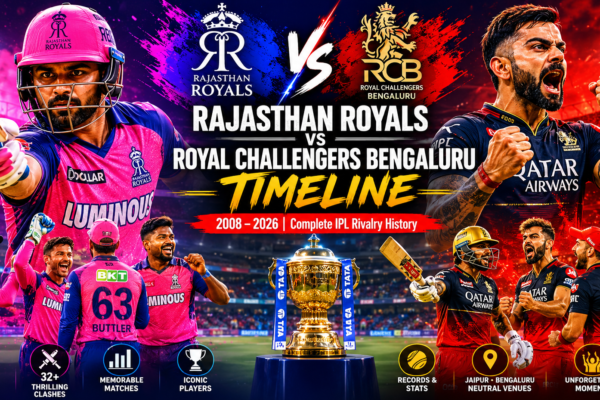 Rajasthan Royals vs Royal Challengers Bengaluru Timeline