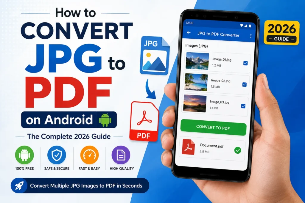convert JPG to PDF on Android