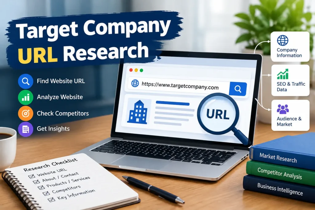 target company url research